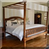 F37. King canopy bed. 84”h 